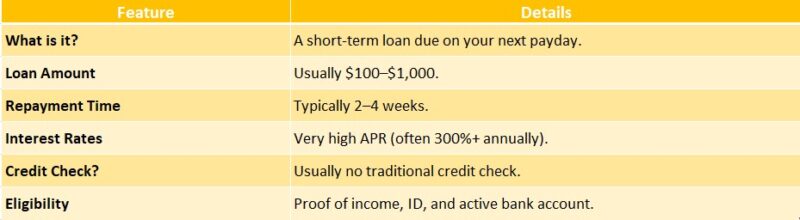 Payday Loans Basics